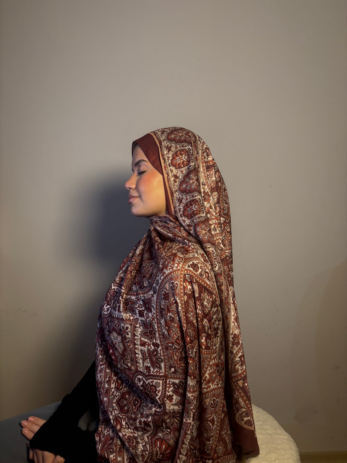 “Al-Aحmar” red scarf