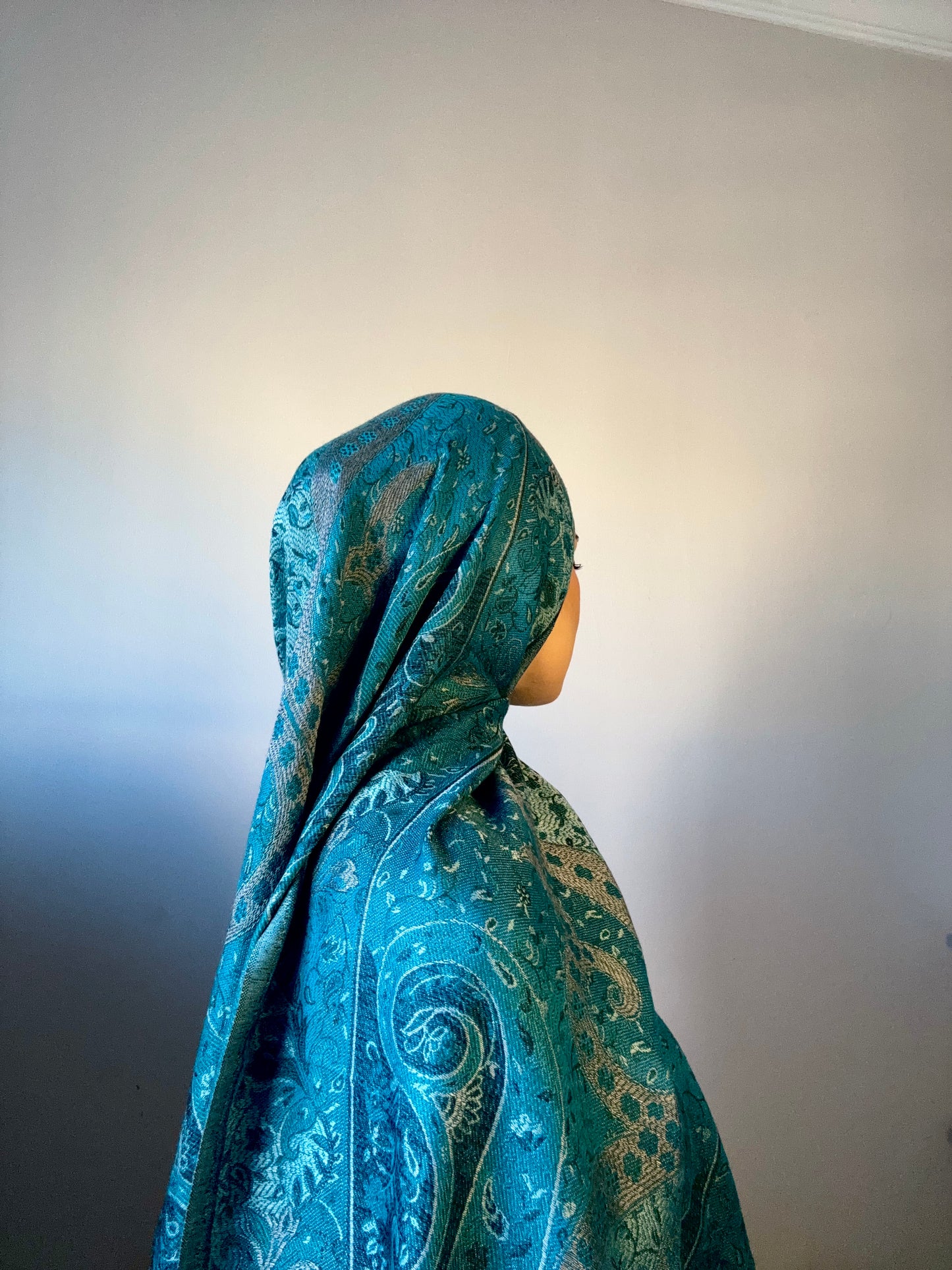 “Deep Turquoise”Pashmina